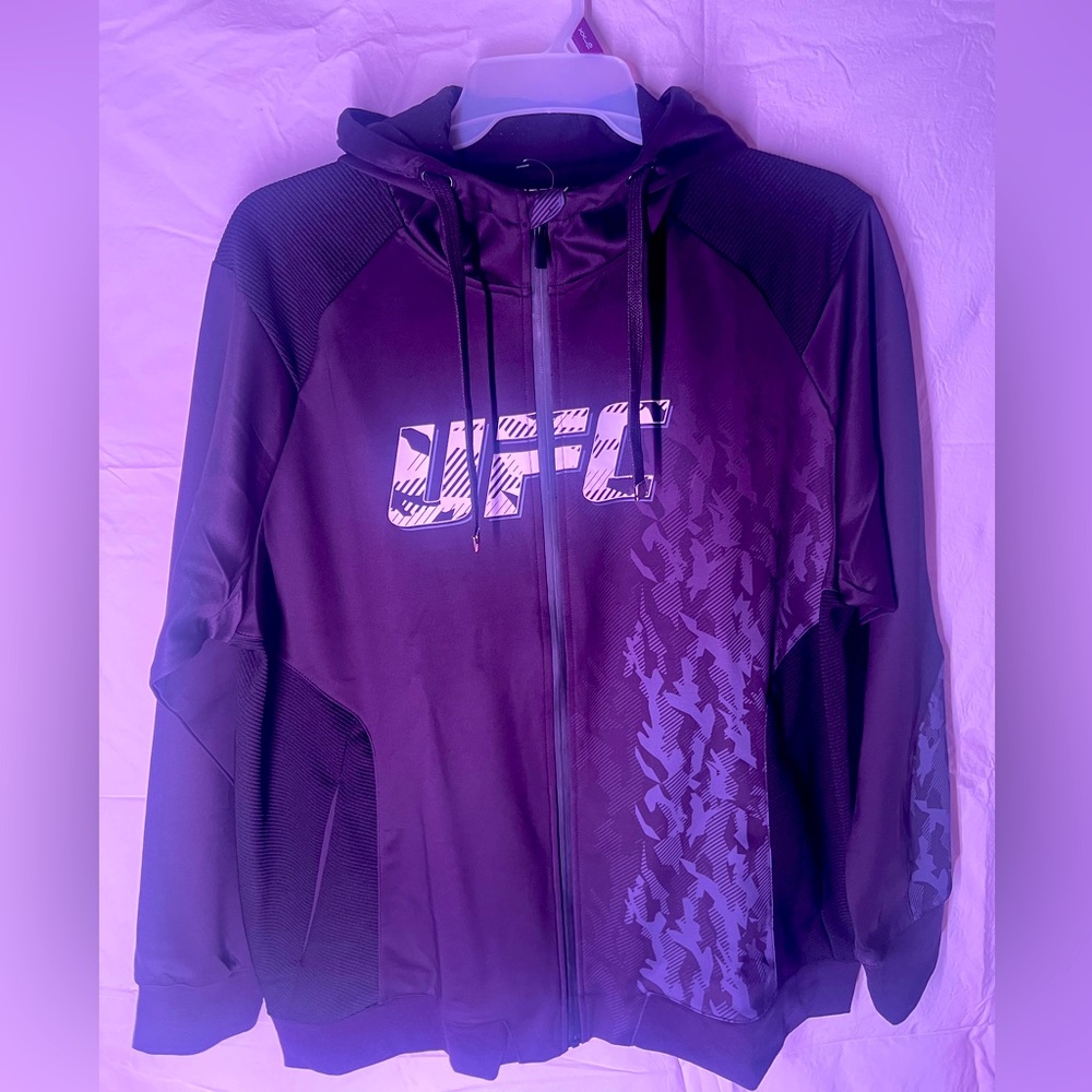 Brand New!! Authentic UFC Fight Week Zip-Up Jackets-Black/Blue